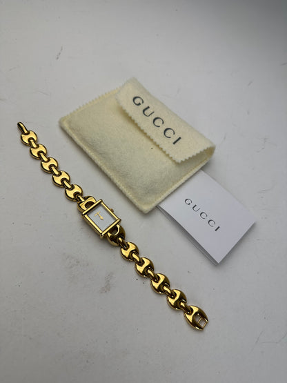 Vintage Gucci 1800 L Gold Plated Quartz Watch OFF