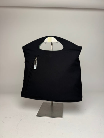 Vintage Salvatore Ferragamo Reversible Tote Bag Black Grey