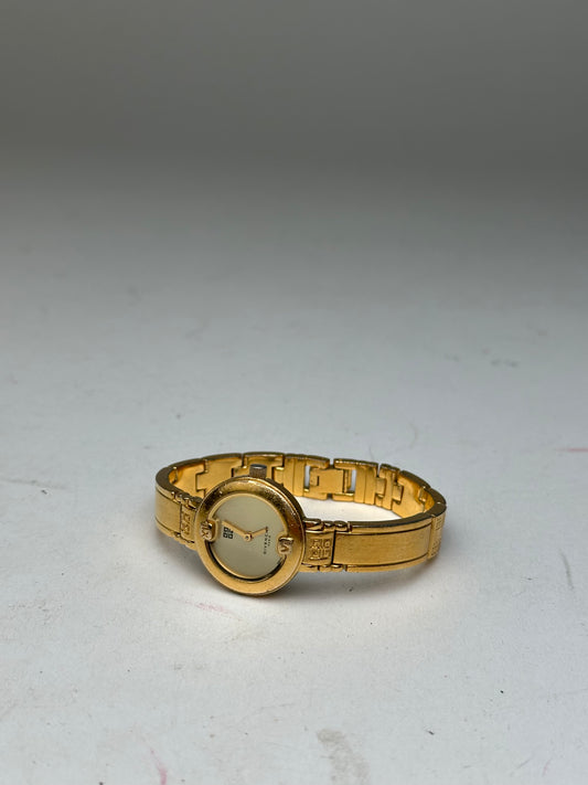 Vintage Givenchy 4G Gold Plated Quartz Watch Gold