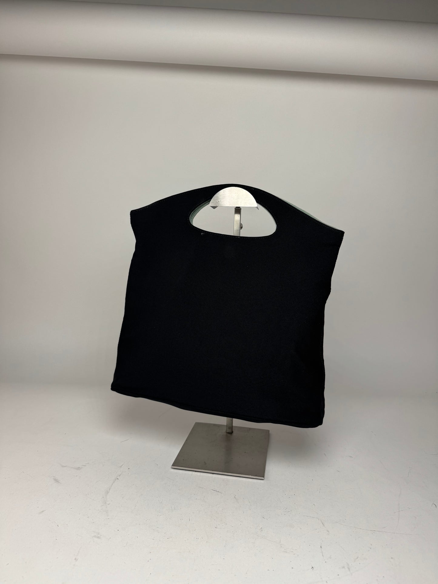 Vintage Salvatore Ferragamo Reversible Tote Bag Black Grey