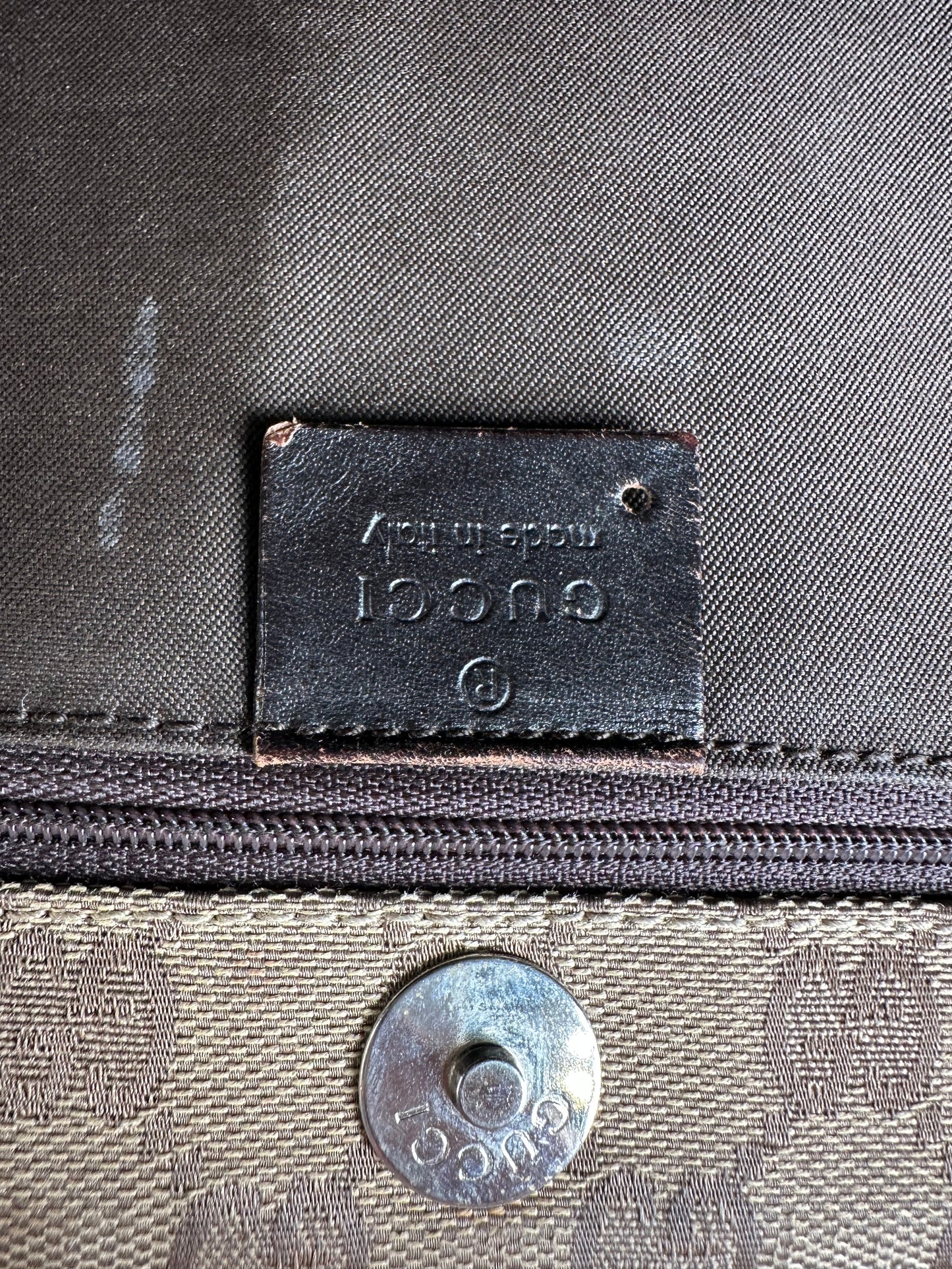 Vintage Gucci GG Supreme Tote Bag Beige Brown