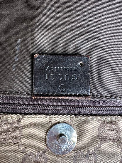 Vintage Gucci GG Supreme Tote Bag Beige Brown