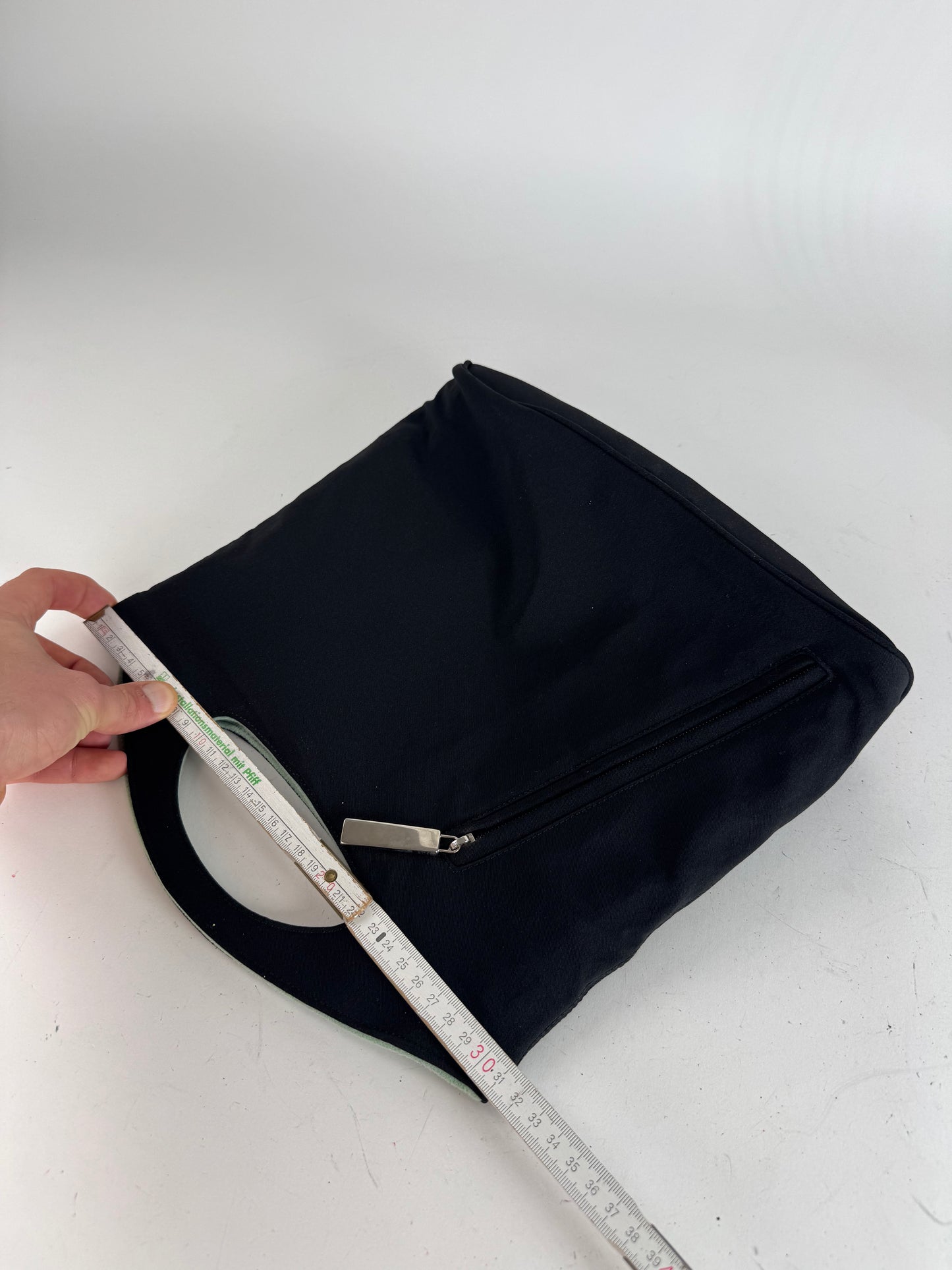 Vintage Salvatore Ferragamo Reversible Tote Bag Black Grey