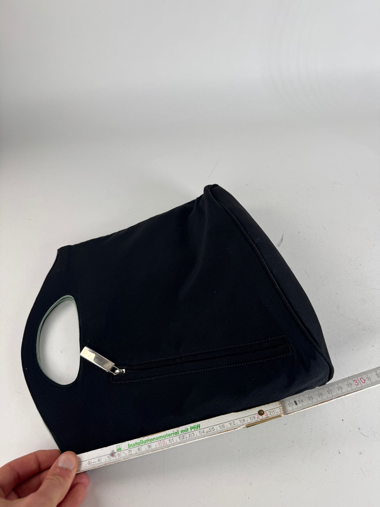 Vintage Salvatore Ferragamo Reversible Tote Bag Black Grey