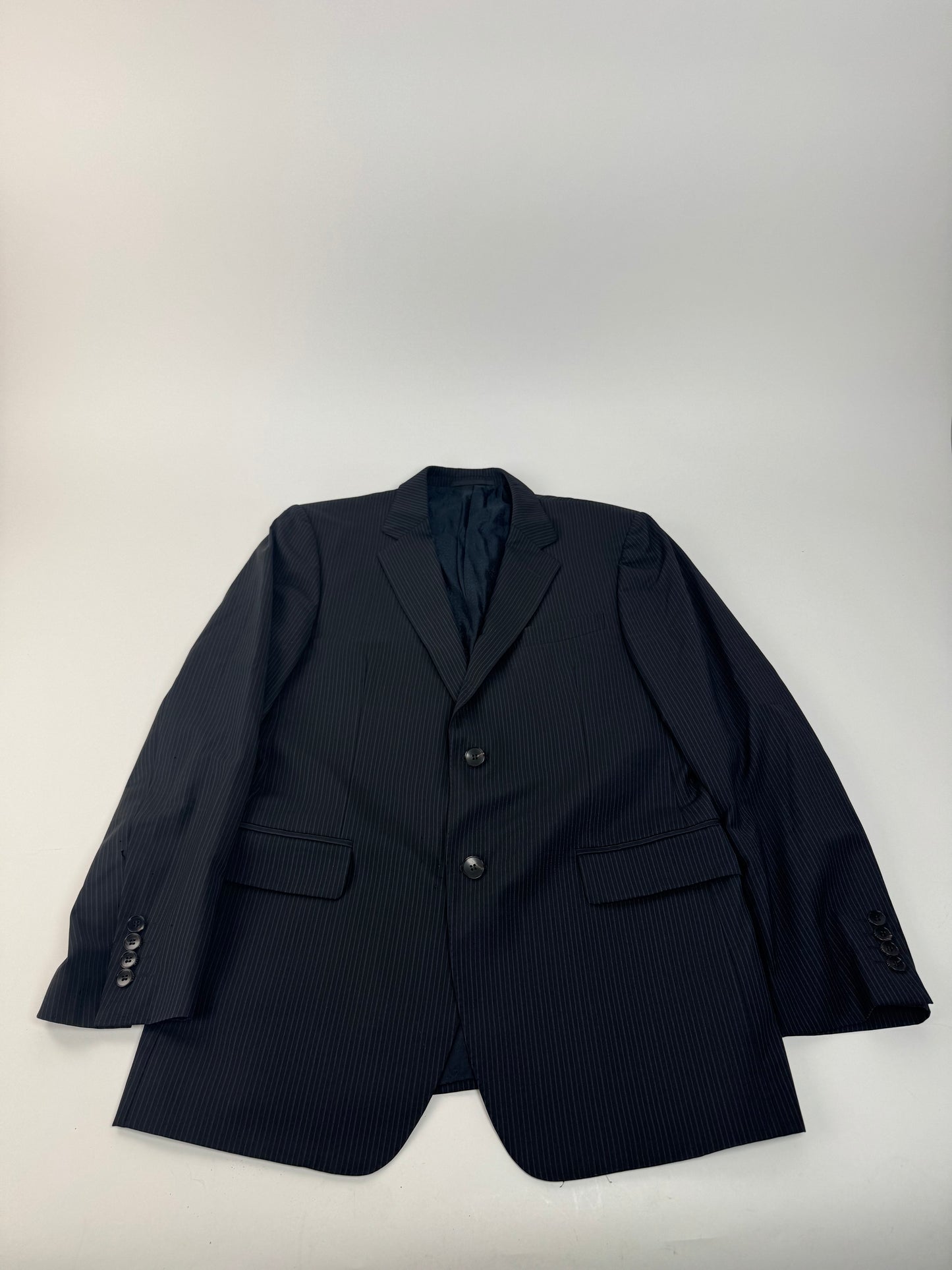 Vintage Gucci Men’s Blazer Black Grey Striped 48/M