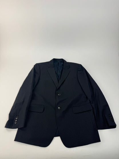 Vintage Gucci Men’s Blazer Black Grey Striped 48/M