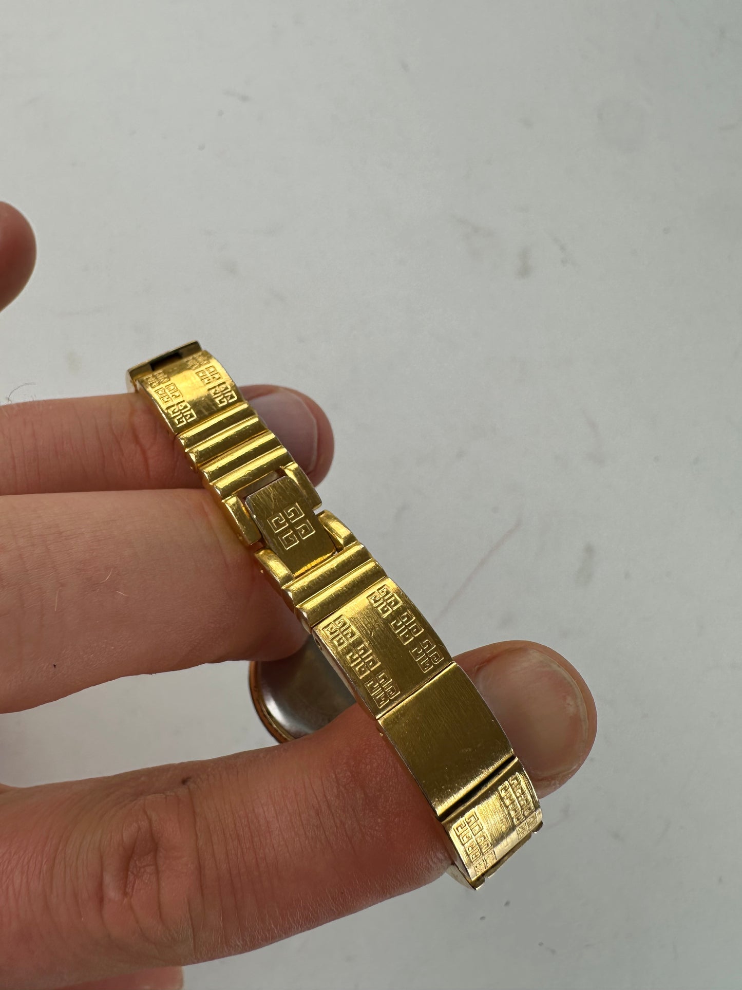 Vintage Givenchy 4G Gold Plated Quartz Watch Gold