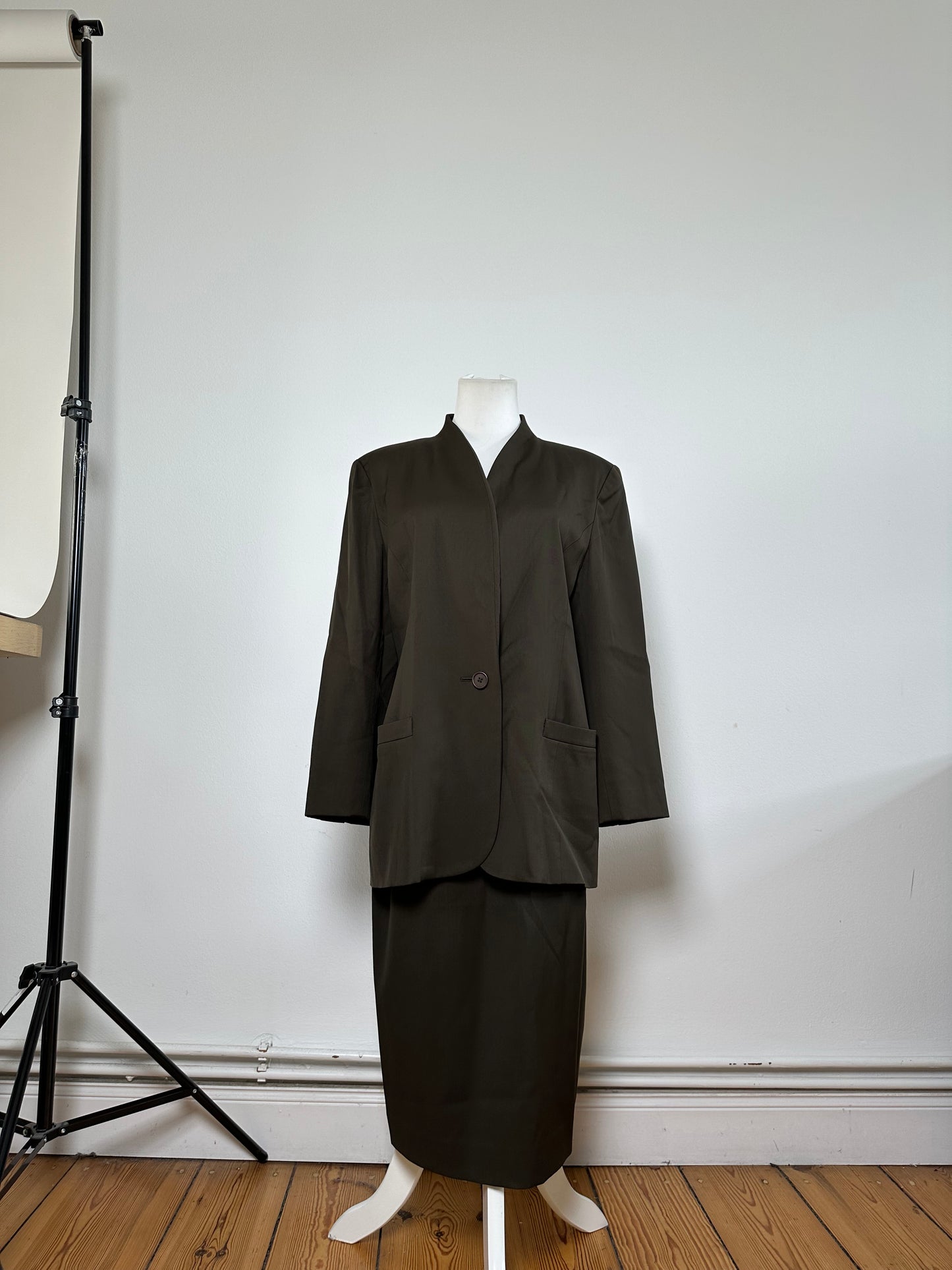 Vintage Chloe Wool Twin Set Blazer Dark Olive M