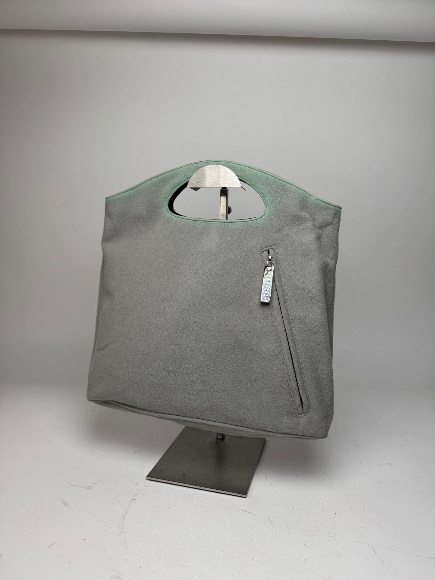 Vintage Salvatore Ferragamo Reversible Tote Bag Black Grey