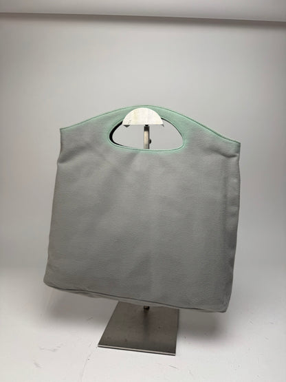 Vintage Salvatore Ferragamo Reversible Tote Bag Black Grey