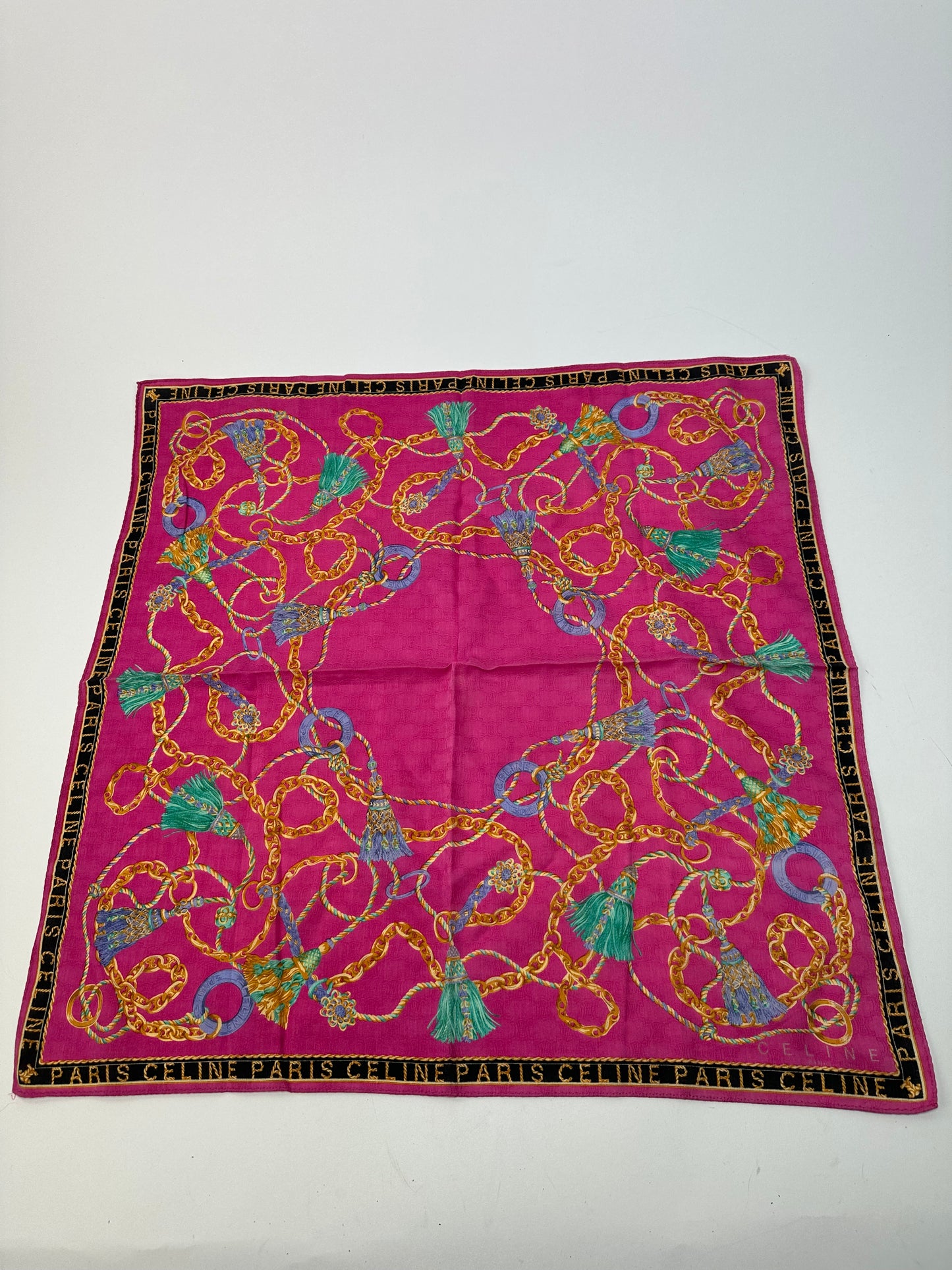 Vintage Celine Paris scarf Purple