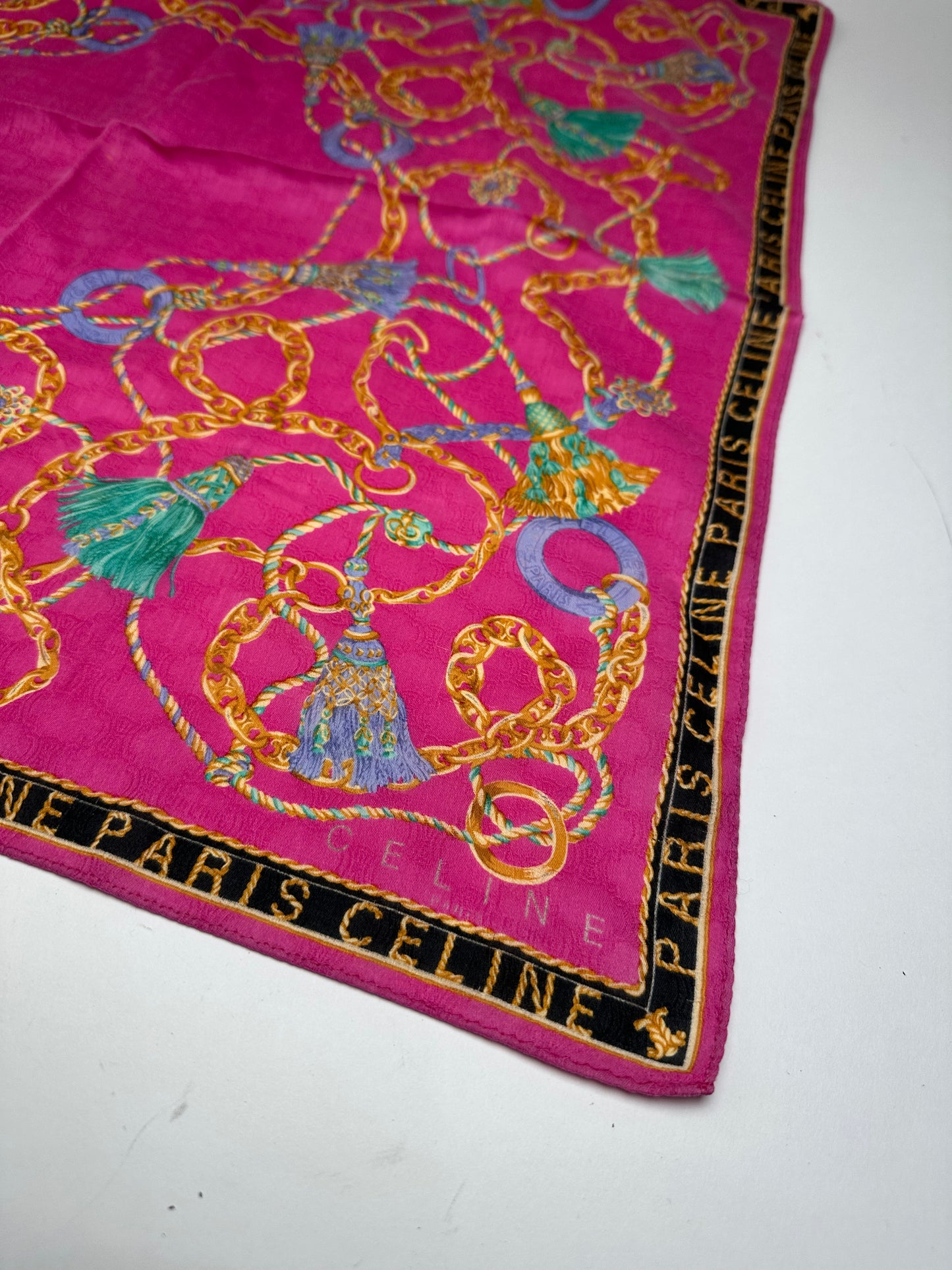 Vintage Celine Paris scarf Purple