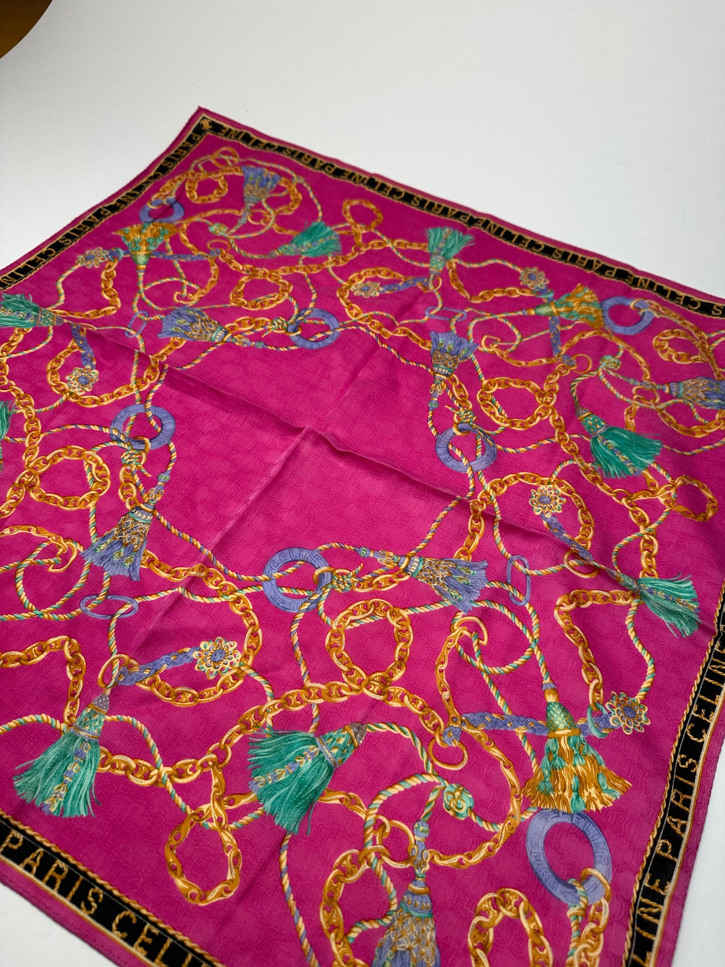 Vintage Celine Paris scarf Purple