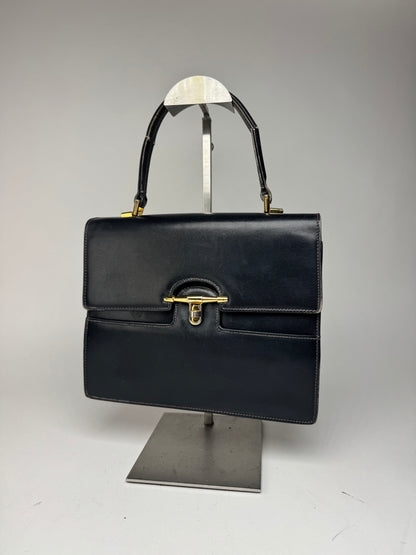 Sac en cuir Gucci vintage bleu marine