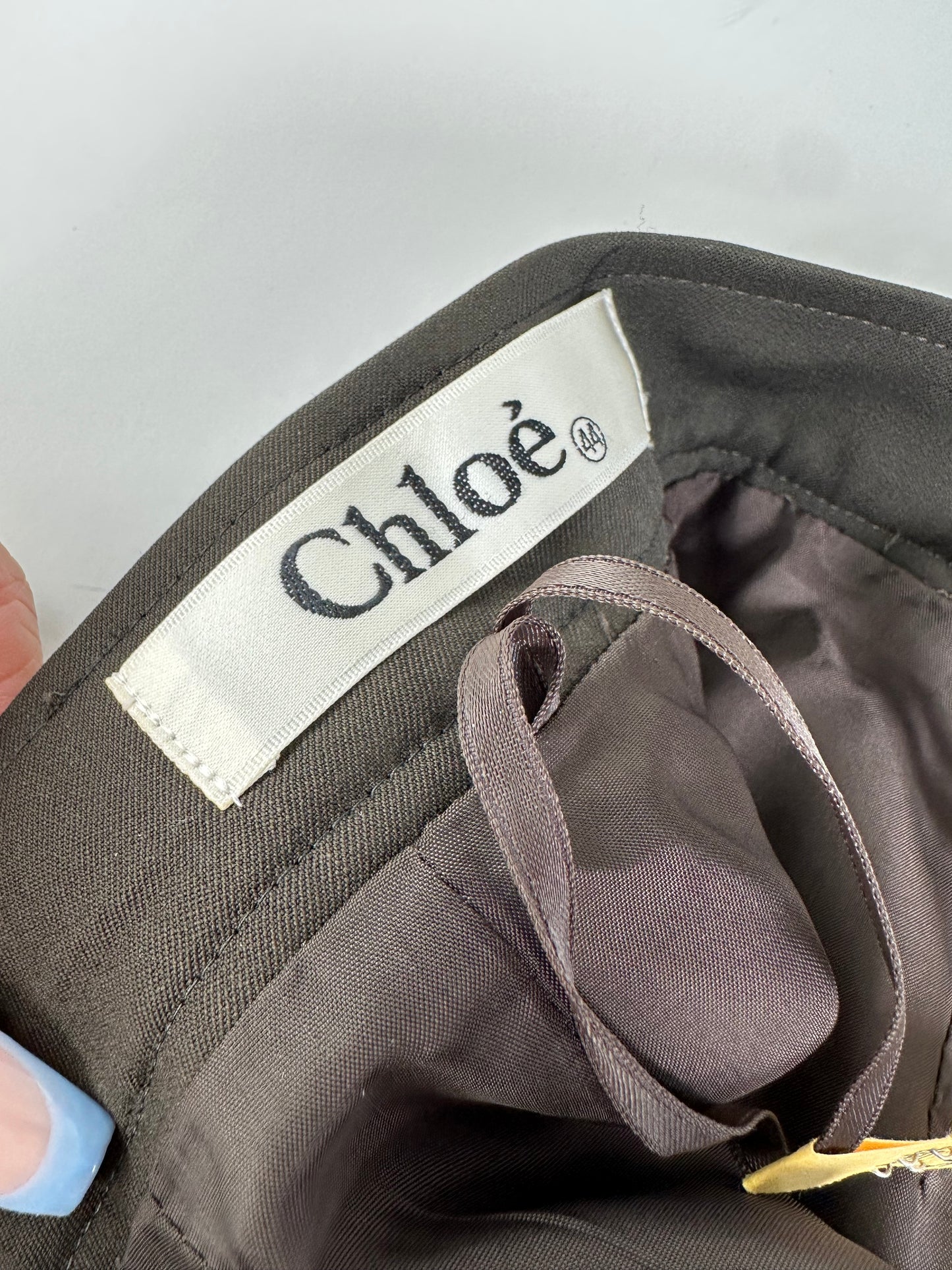 Vintage Chloe Wool Twin Set Blazer Dark Olive M