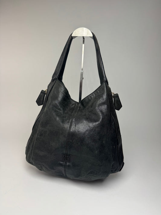Vintage Givenchy Anthracite Leather Handbag