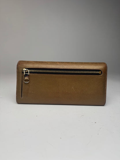 Vintage Loewe Madrid anagram leather wallet golden