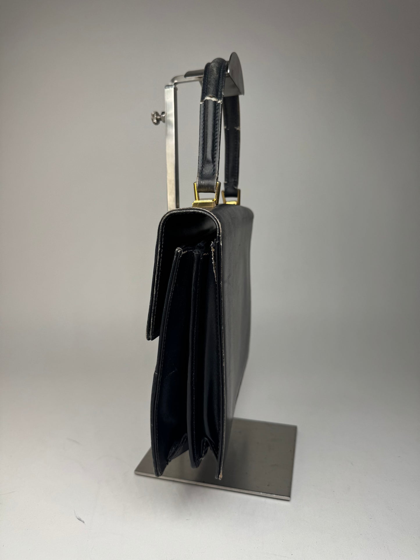 Sac en cuir Gucci vintage bleu marine