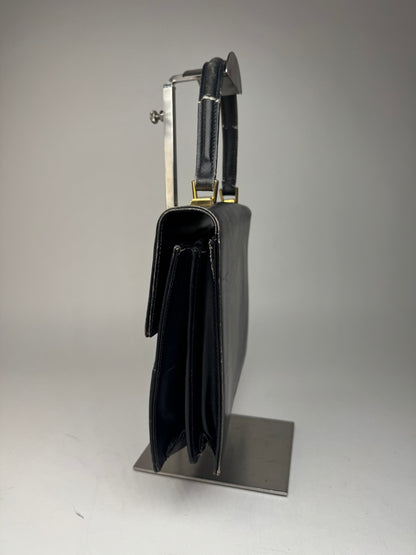 Sac en cuir Gucci vintage bleu marine