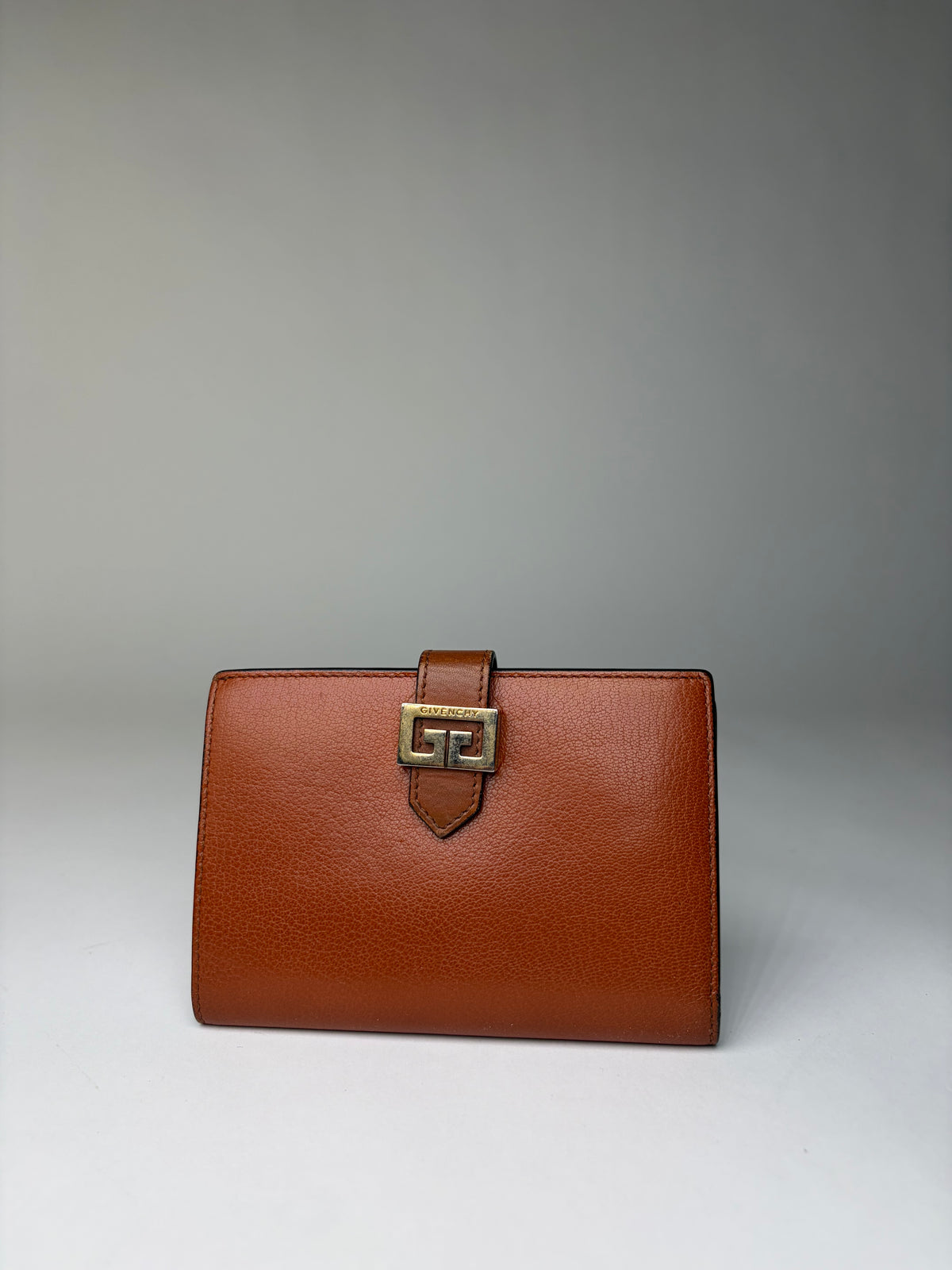Vintage Givenchy 4G Logo Bifold Wallet Late 1970s Brown