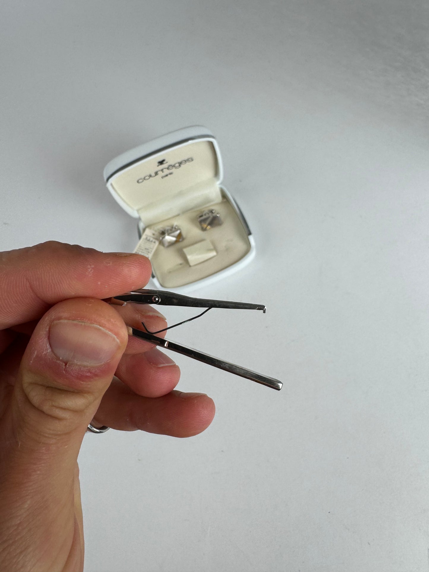 Vintage Courreges Money Tie clamp set