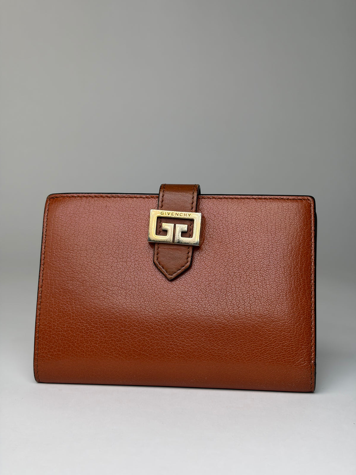 Vintage Givenchy 4G Logo Bifold Wallet Late 1970s Brown