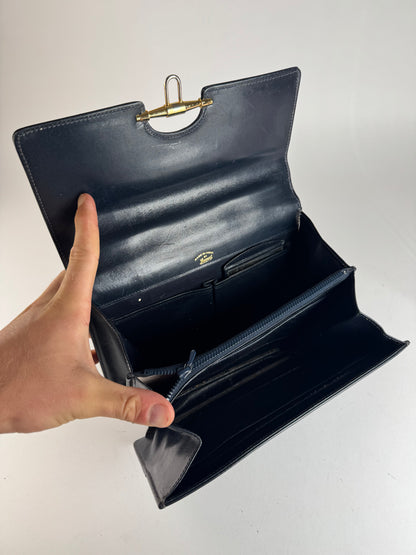 Sac en cuir Gucci vintage bleu marine