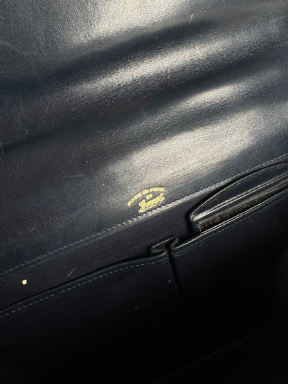 Sac en cuir Gucci vintage bleu marine