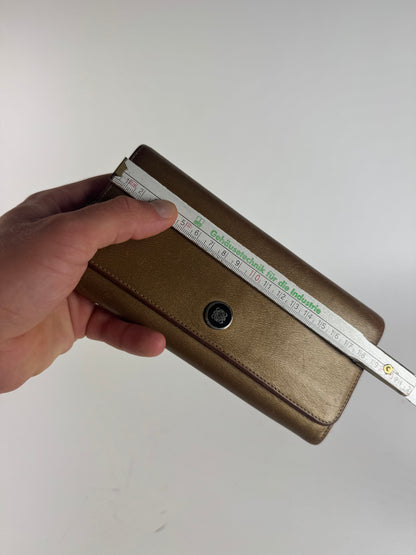 Vintage Loewe Madrid anagram leather wallet golden