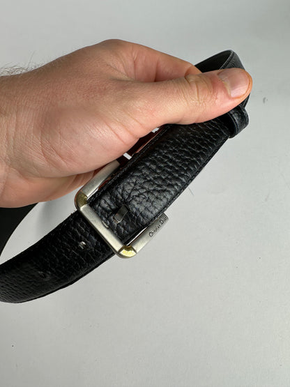 Vintage Dior Leather Belt Black