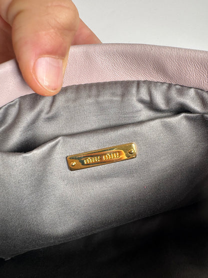 Pochette vintage en cuir rose Miu Miu