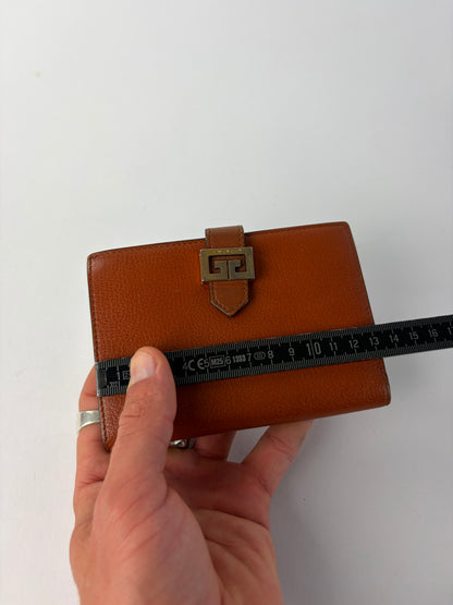 Vintage Givenchy 4G Logo Bifold Wallet Late 1970s Brown