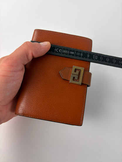 Vintage Givenchy 4G Logo Bifold Wallet Late 1970s Brown