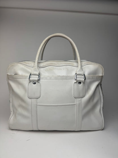 Sac en cuir vintage Comme Des Garçons blanc
