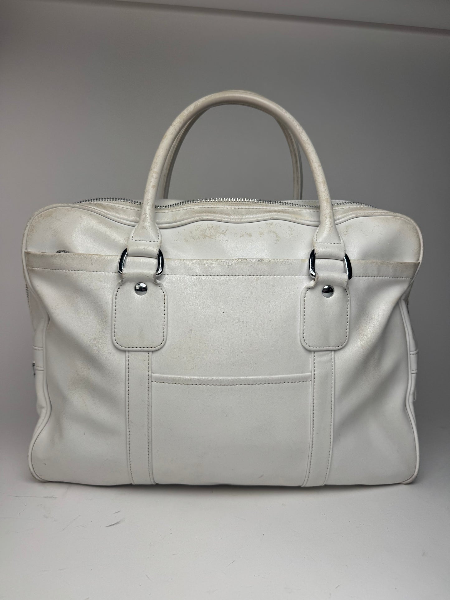 Sac en cuir vintage Comme Des Garçons blanc