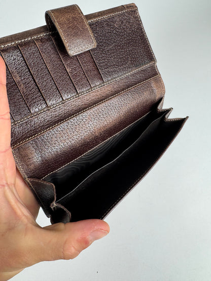Vintage Gucci Suede leather monogram wallet