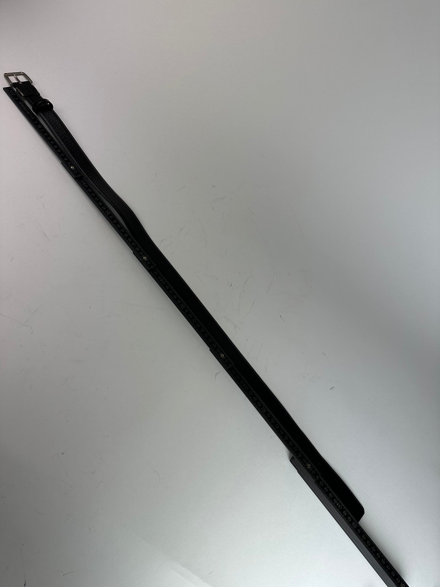 Vintage Dior Leather Belt Black