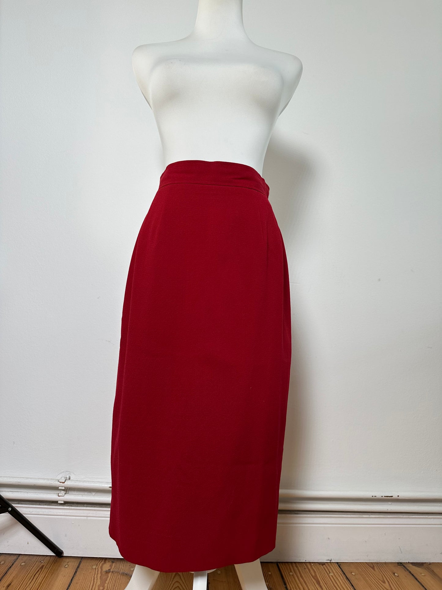Vintage Chloe Wool Skirt Red