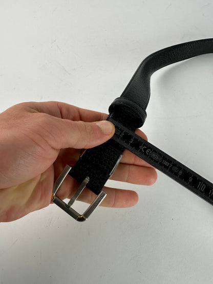 Vintage Dior Leather Belt Black