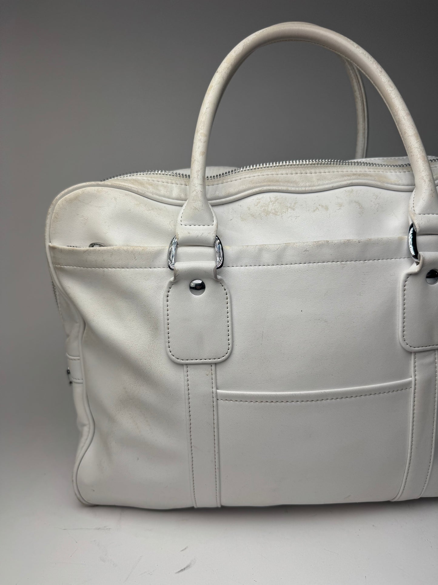 Sac en cuir vintage Comme Des Garçons blanc