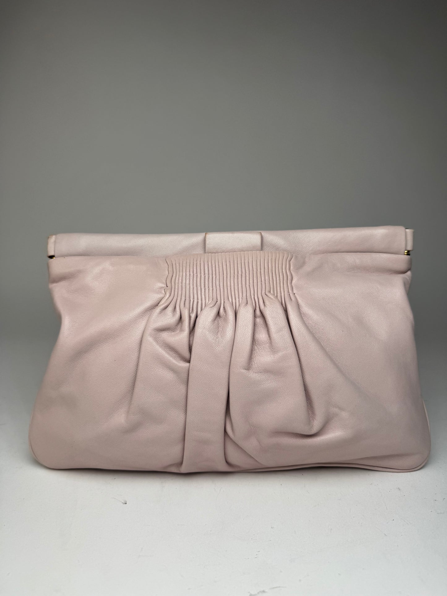 Pochette vintage en cuir rose Miu Miu