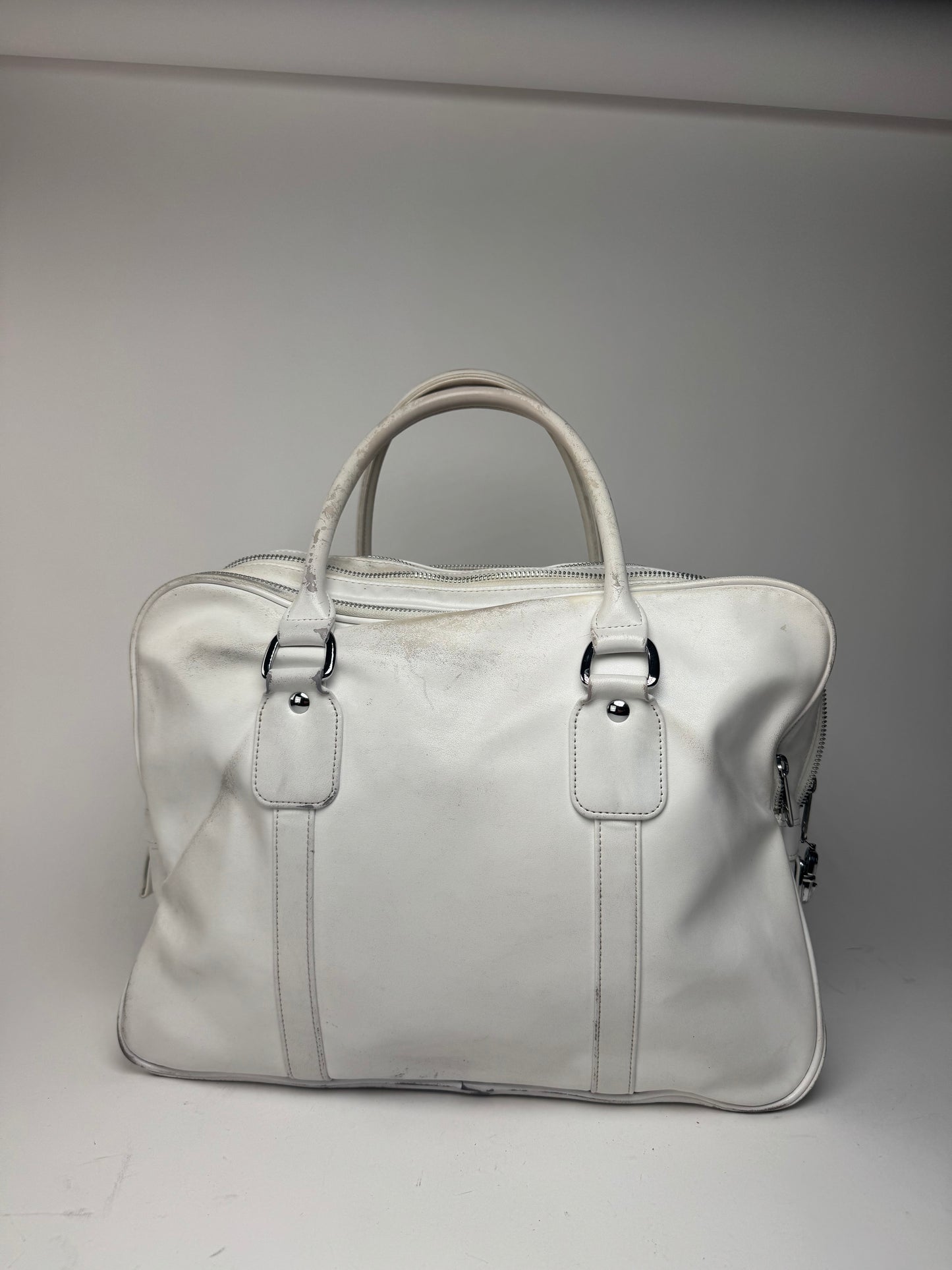 Sac en cuir vintage Comme Des Garçons blanc
