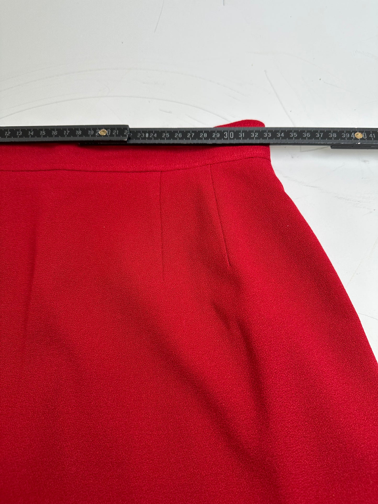 Vintage Chloe Wool Skirt Red