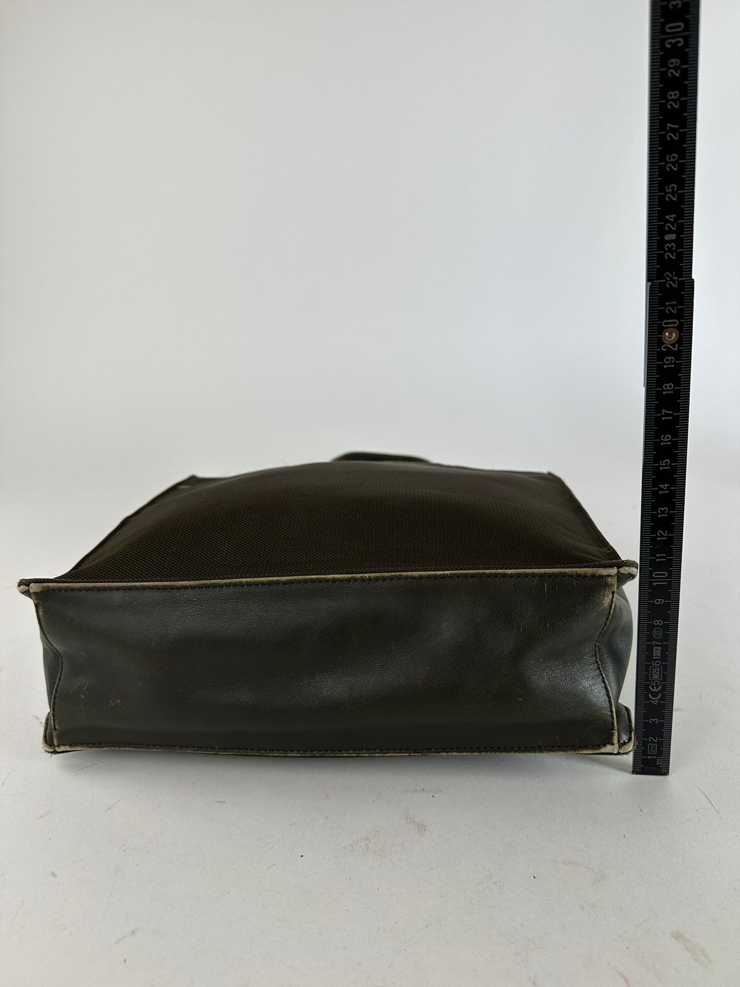 Vintage Prada Sport Tessuto Nylon Shoulder Bag Olive Brown