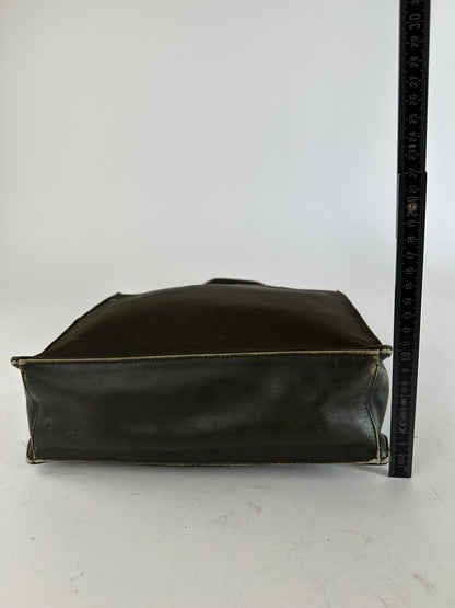 Vintage Prada Sport Tessuto Nylon Shoulder Bag Olive Brown