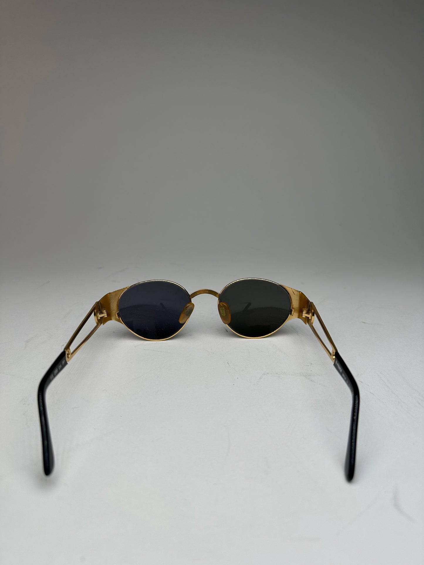 Vintage Fendi Sunglasses Black Gold