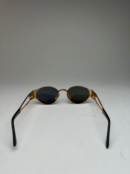 Vintage Fendi Sunglasses Black Gold