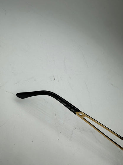 Vintage Fendi Sunglasses Black Gold