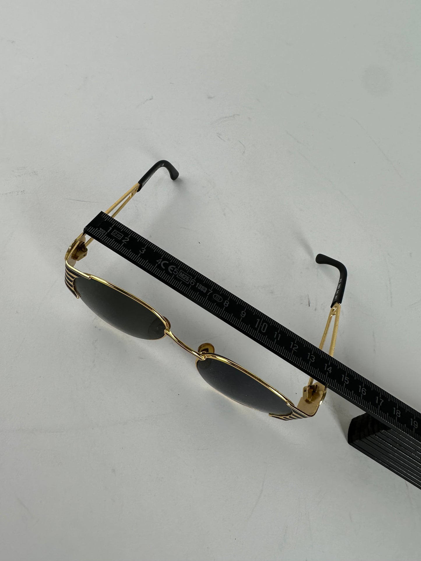 Vintage Fendi Sunglasses Black Gold