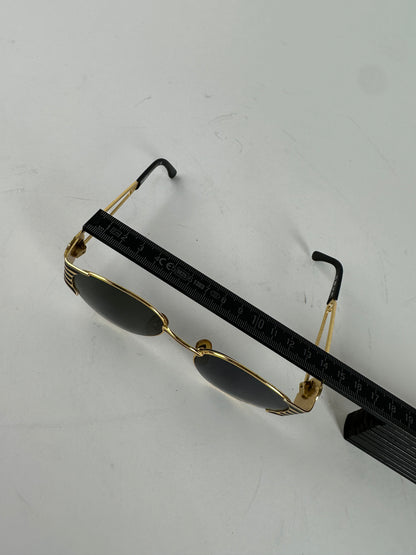 Vintage Fendi Sunglasses Black Gold